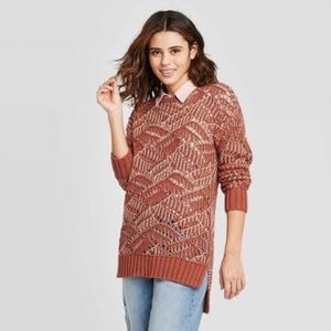 OPEN STITCH TUNIC SWEATER - UNIVERSAL THREAD